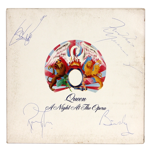 Queen Band Signed "A Night At The Opera" Album JSA