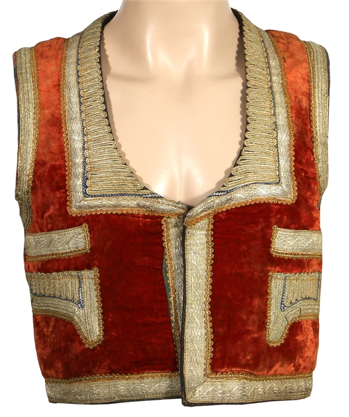 Jimi Hendrix Owned and Worn 1960s Custom Moroccan Vest
