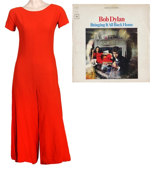 Bob Dylan "Bringing it All Back Home" Sally Grossman Album Cover Worn Red Jumpsuit