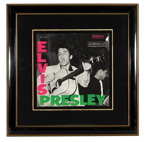 Elvis Presley Signed "Elvis Presley" Debut Album Display JSA