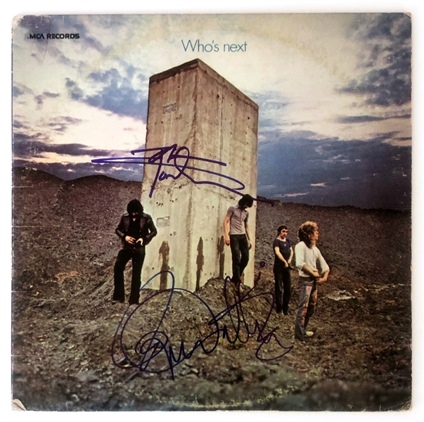The Who Band Roger Daltrey & Pete Townshend Signed "Whos Next" Album