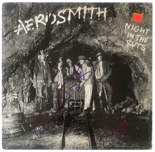 Aerosmith Band Signed "Night in the Ruts" Album JSA