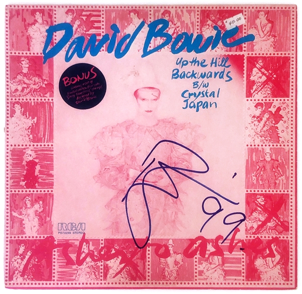 David Bowie Signed "Up The Hill Backwards" Album JSA
