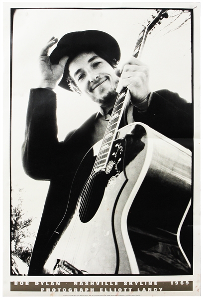 Bob Dylan 1969 Nashville Skyline Poster