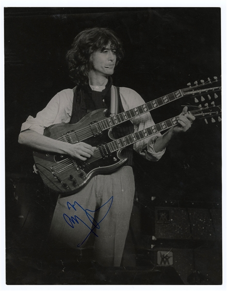 Jimmy Page Signed Photograph