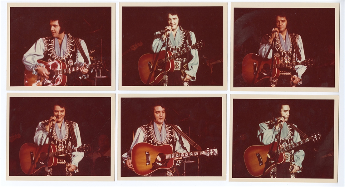 Elvis Presley Original Concert Snapshot Photographs (8)