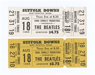 The Beatles Original 1966 Suffolk Downs Concert Tickets (2)