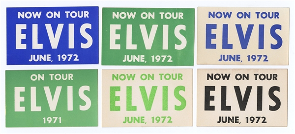 Elvis Presley Original Elvis On Tour 1971/1972 Backstage Passes (10)