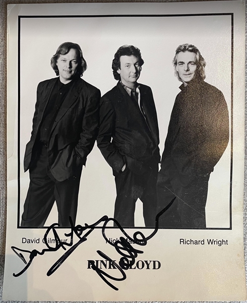 Pink Floyd Band Signed Photograph FA LOA