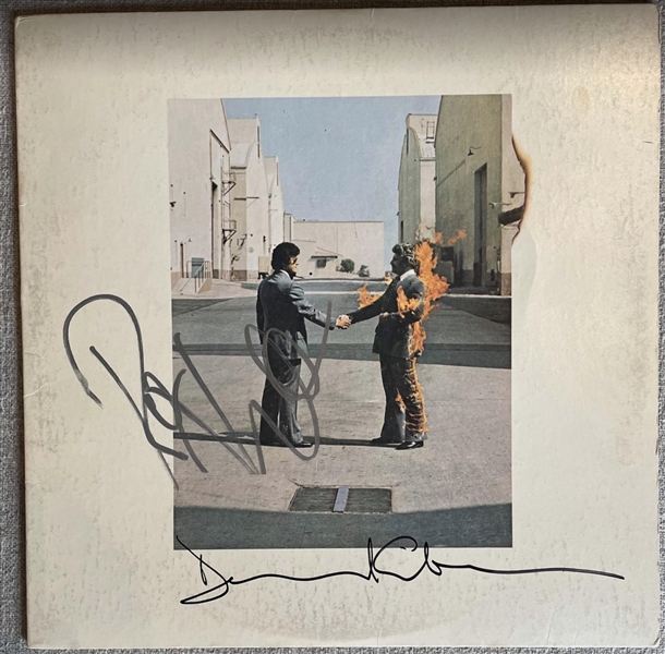 Pink Floyd “Wish You Were Here” Signed Album by Gilmour & Waters FA LOA