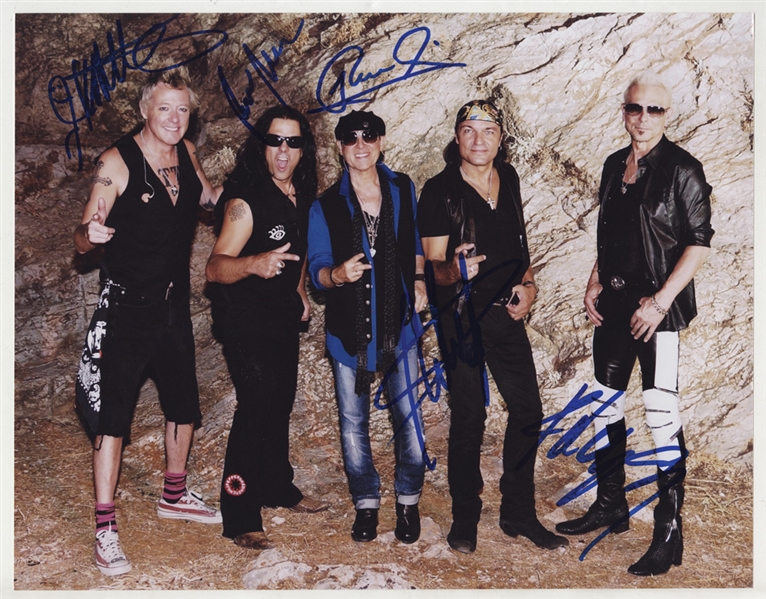 Scorpions Signed Photograph Signed 11 x 14 Photograph