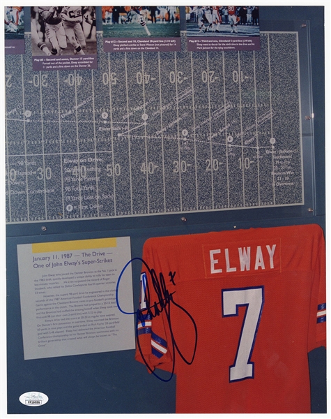 John Elway Signed Display
