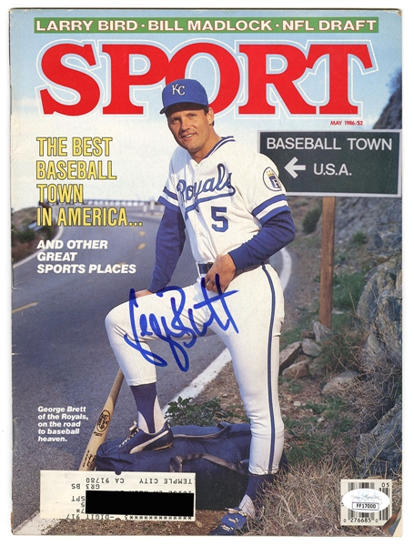 George Brett Signed 1986 Sport Magazine JSA