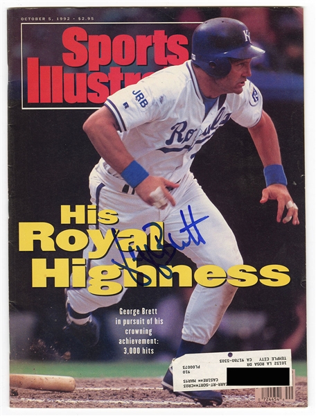 George Brett Signed 1992 Sports Illustrated Magazine