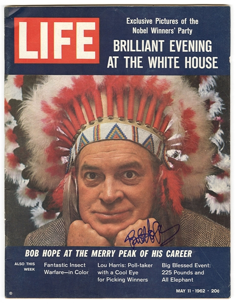Bob Hope Signed 1962 Life Magazine