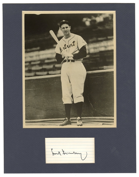 Hank Greenberg Autograph