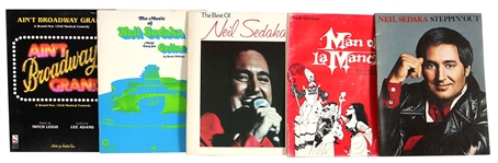 Neil Sedaka Lot of Books and Broadway Programs