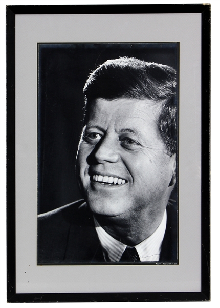 John F. Kennedy Original Photograph Signed by Photographer Art Rickerby