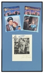 The Honeymooners Cast Signed Photo Display - Secretarial Gleason