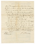 P.T. Barnum Signed Court Document (Deed) JSA