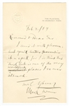 Mark Twain Signed Handwritten Letter with Envelope JSA