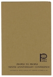 Walt Disney Signed People to People Tenth Anniversary Program JSA