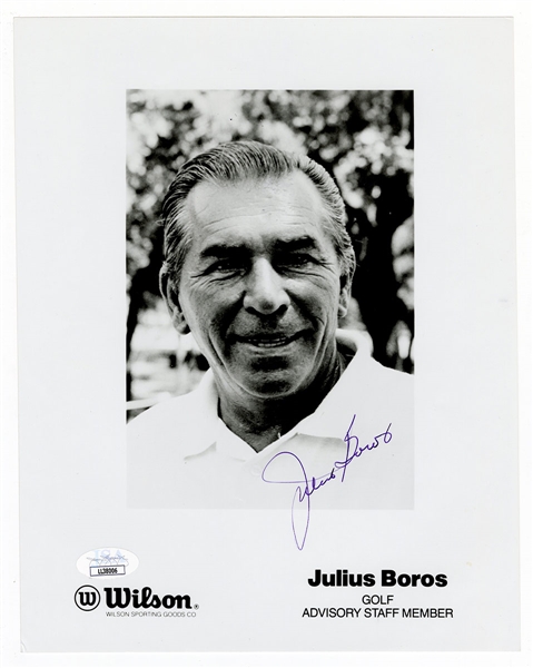 Julius Boros Signed Photograph JSA