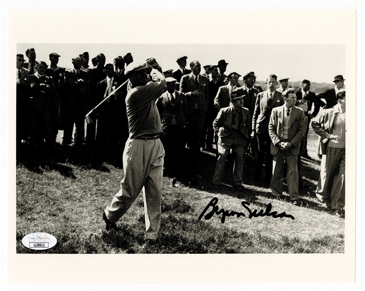 Byron Nelson Signed Photograph JSA