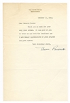 First Lady Eleanor Roosevelt Signed Letter to General Evangeline Booth (Salvation Army) JSA