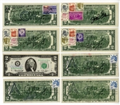 Collection of Astronaut Signed $2 Bills (11) JSA