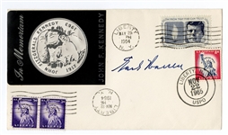 Chief Justice Earl Warren Signed FDC (JFK Stamp) Cachet Envelope JSA