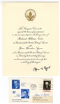 Trio of Spiro Agnew Signed Inaugural Related Items JSA