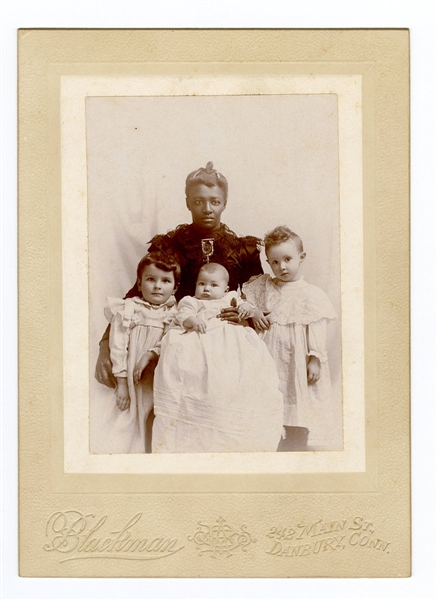 1896 African American Nanny with Children Cabinet Photograph