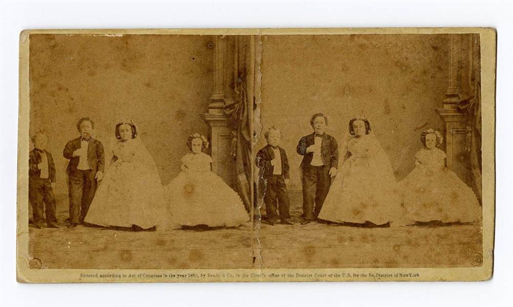 1860s Tom Thumb "Fairy Wedding Party" Stereoview