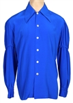 Elvis Presley Owned and Worn Iconic Royal Blue IC Costume Company Shirt