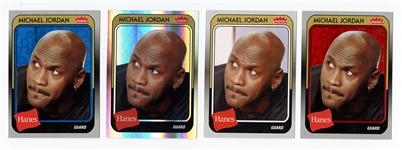 Michael Jordan Fleer Hanes Trading Cards (4)