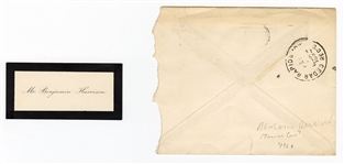 Benjamin Harrison Signed Cut with Envelope JSA