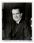 Richard Nixon Signed Photograph JSA