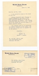 Robert Kennedy Signed Letter and Envelope JSA