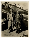 Will Rogers and Frank Hawks Signed Photo JSA