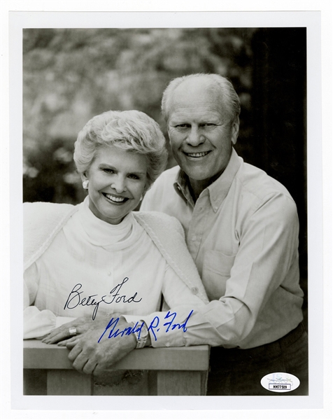 Betty and Gerald Ford Signed Photograph JSA