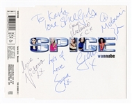 Spice Girls Vintage Signed Wannabe CD JSA