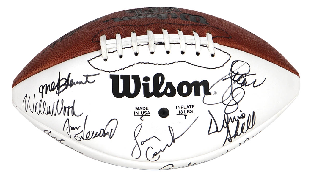 Football Greats Signed Football: Twenty-Five + Signatures