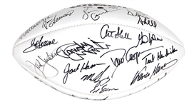 Football Greats Signed Football: Twenty-Five + Signatures