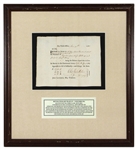 Revolutionary War Pay Voucher Signed by Oliver Wolcott Jr.(1783)