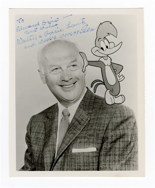 Walter Lantz Signed and Inscribed Photograph JSA