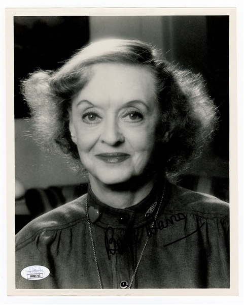 Bette Davis Signed Photograph JSA