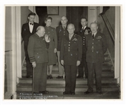 Winston Churchill et al Original USAAF Original Photograph
