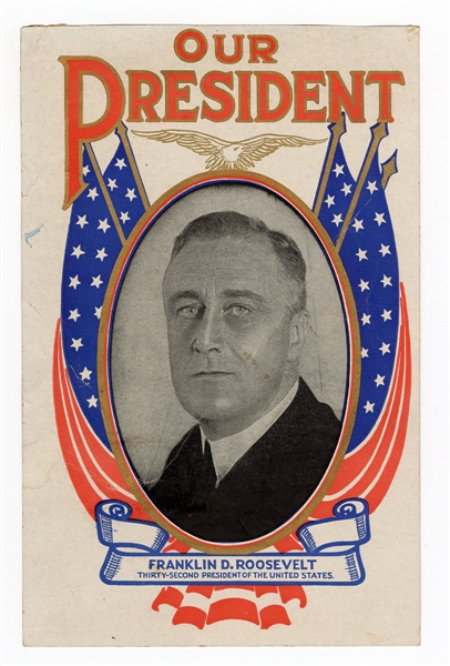Franklin D. Roosevelt 1936 Re-Election Campaign Handout