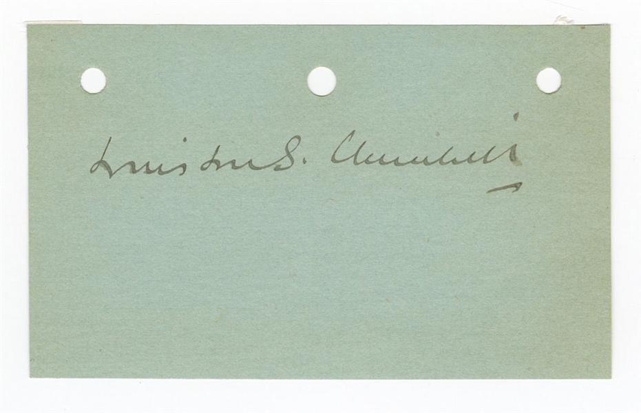 Winston Churchill Signed Cut JSA